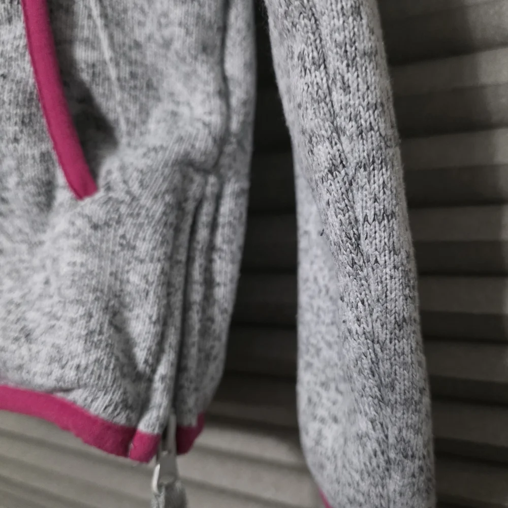 SIMPLY SOUTHERN Gray and Pink Quarter-Zip Pullover - Picture 3 of 4